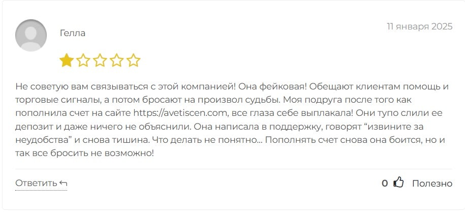 Avetiscen отзывы