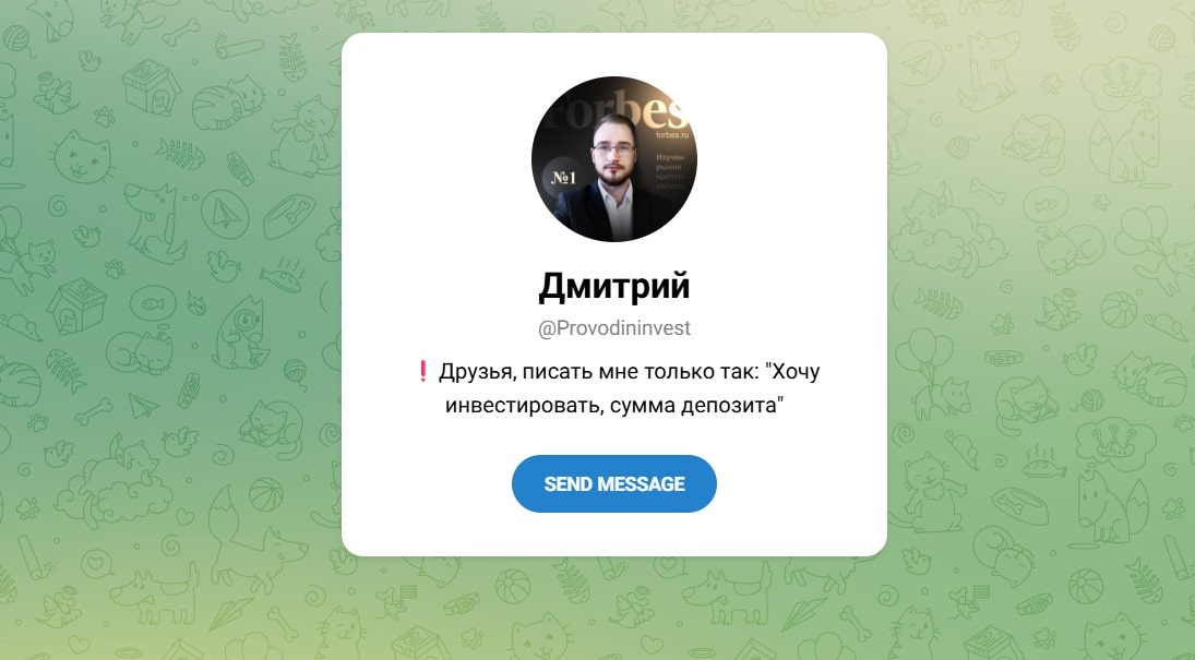 Телеграмм Богатство в деталях обман